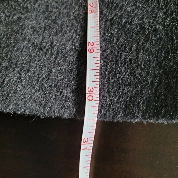 LRL Lauren Ralph Lauren Reefer Coat A-Line Wool Blend Charcoal Size XL Lined - Picture 10 of 11